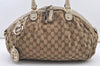Authentic GUCCI Sukey 2Way Tote Bag GG Canvas Leather 223974 Brown 3431J