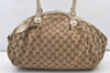 Authentic GUCCI Sukey 2Way Tote Bag GG Canvas Leather 223974 Brown 3431J