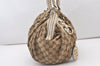 Authentic GUCCI Sukey 2Way Tote Bag GG Canvas Leather 223974 Brown 3431J