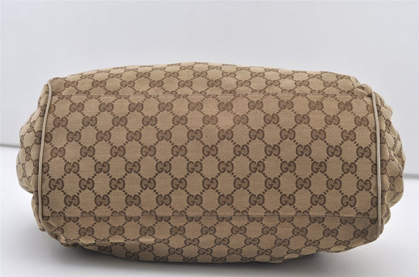 Authentic GUCCI Sukey 2Way Tote Bag GG Canvas Leather 223974 Brown 3431J