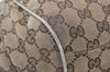 Authentic GUCCI Sukey 2Way Tote Bag GG Canvas Leather 223974 Brown 3431J