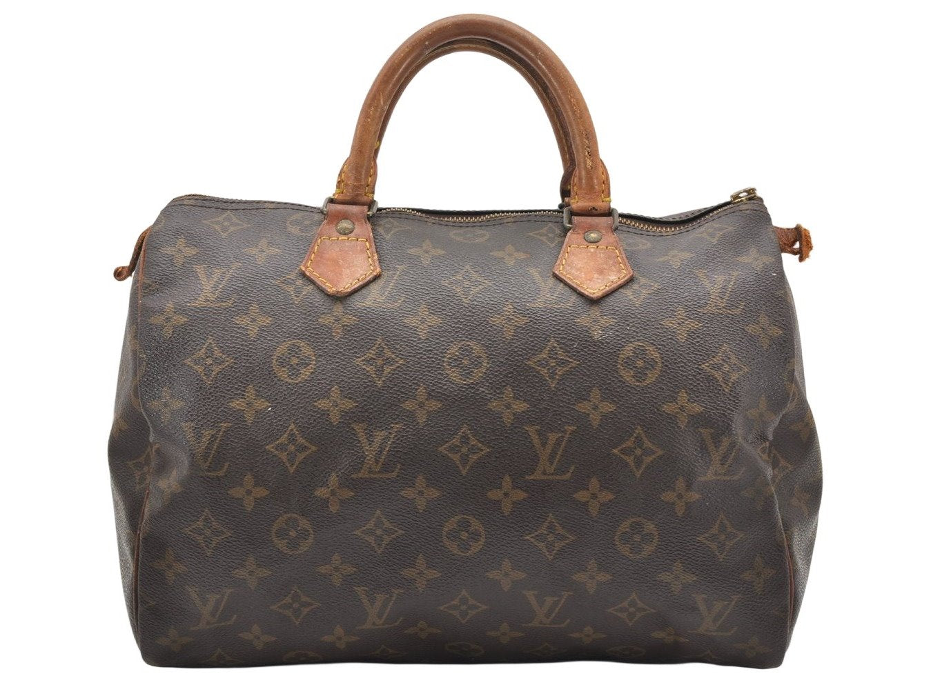 Authentic Louis Vuitton Monogram Speedy 30 Hand Boston Bag M41526 LV Junk 3431K