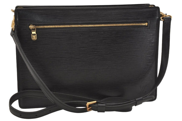 Authentic Louis Vuitton Epi Enghien 2Way Shoulder Clutch Bag M52112 Black 3432J