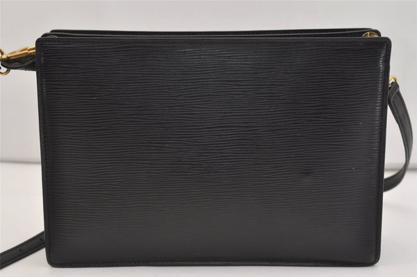 Authentic Louis Vuitton Epi Enghien 2Way Shoulder Clutch Bag M52112 Black 3432J