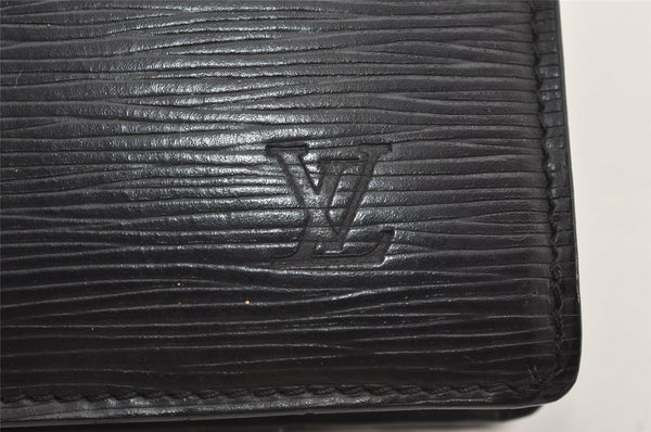 Authentic Louis Vuitton Epi Enghien 2Way Shoulder Clutch Bag M52112 Black 3432J