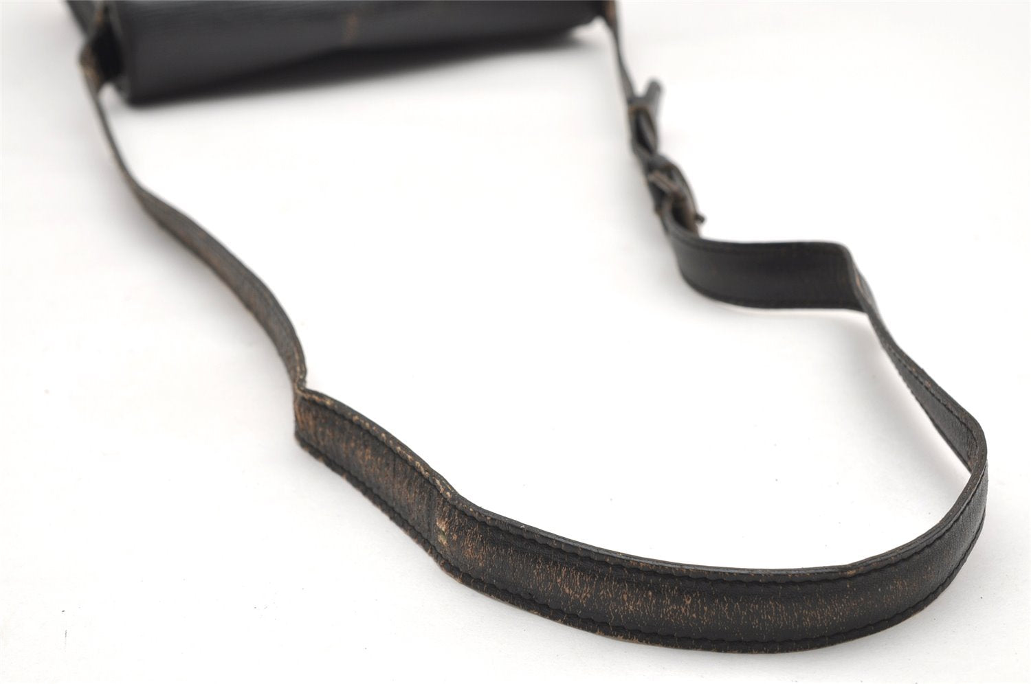 Authentic Louis Vuitton Epi Cartouchiere MM Shoulder Bag Black M52242 LV 3432K