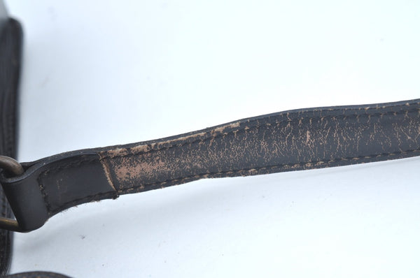 Authentic Louis Vuitton Epi Cartouchiere MM Shoulder Bag Black M52242 LV 3432K