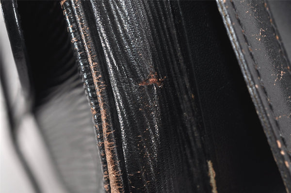 Authentic Louis Vuitton Epi Cartouchiere MM Shoulder Bag Black M52242 LV 3432K