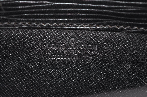 Authentic Louis Vuitton Epi Cartouchiere MM Shoulder Bag Black M52242 LV 3432K