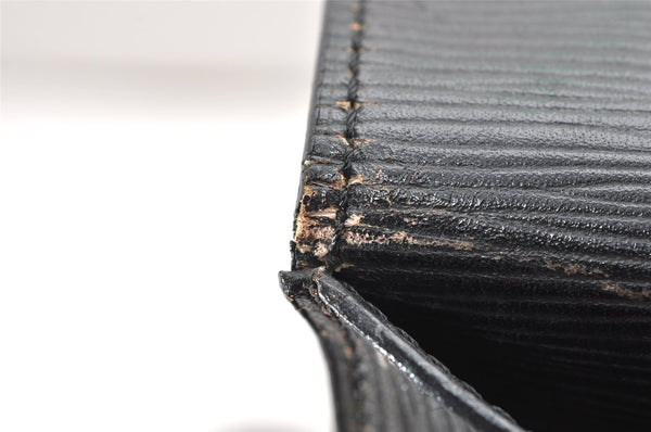 Authentic Louis Vuitton Epi Cartouchiere MM Shoulder Bag Black M52242 LV 3432K