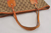Authentic GUCCI Jolie Sherry Line Tote Bag GG Canvas Enamel 211971 Brown 3433J