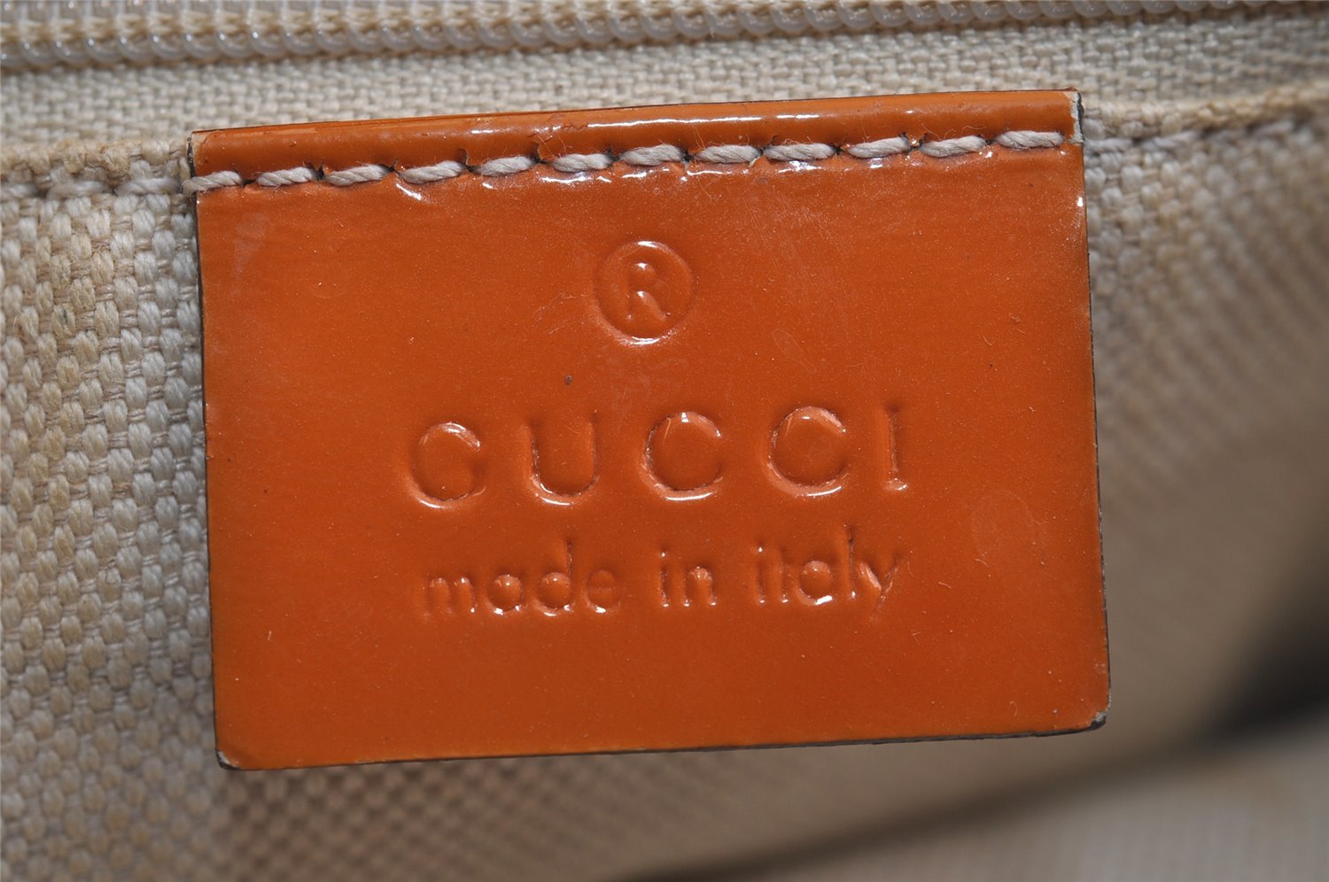Authentic GUCCI Jolie Sherry Line Tote Bag GG Canvas Enamel 211971 Brown 3433J