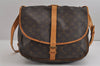 Authentic Louis Vuitton Monogram Saumur 35 Shoulder Cross Bag M42254 Junk 3434J