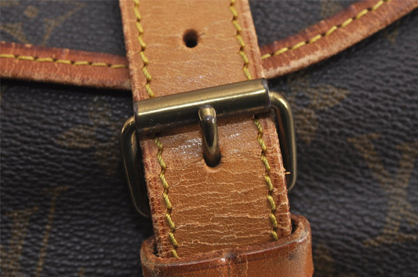 Authentic Louis Vuitton Monogram Saumur 35 Shoulder Cross Bag M42254 Junk 3434J