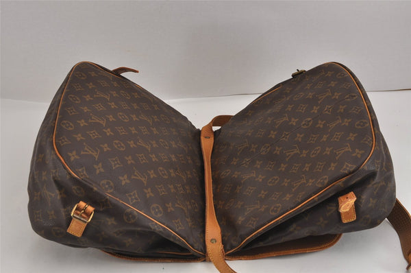 Authentic Louis Vuitton Monogram Saumur 35 Shoulder Cross Bag M42254 Junk 3434J