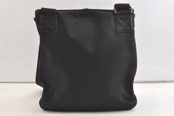 Authentic BURBERRY Vintage Nylon Leather Shoulder Cross Body Bag Black 3435K