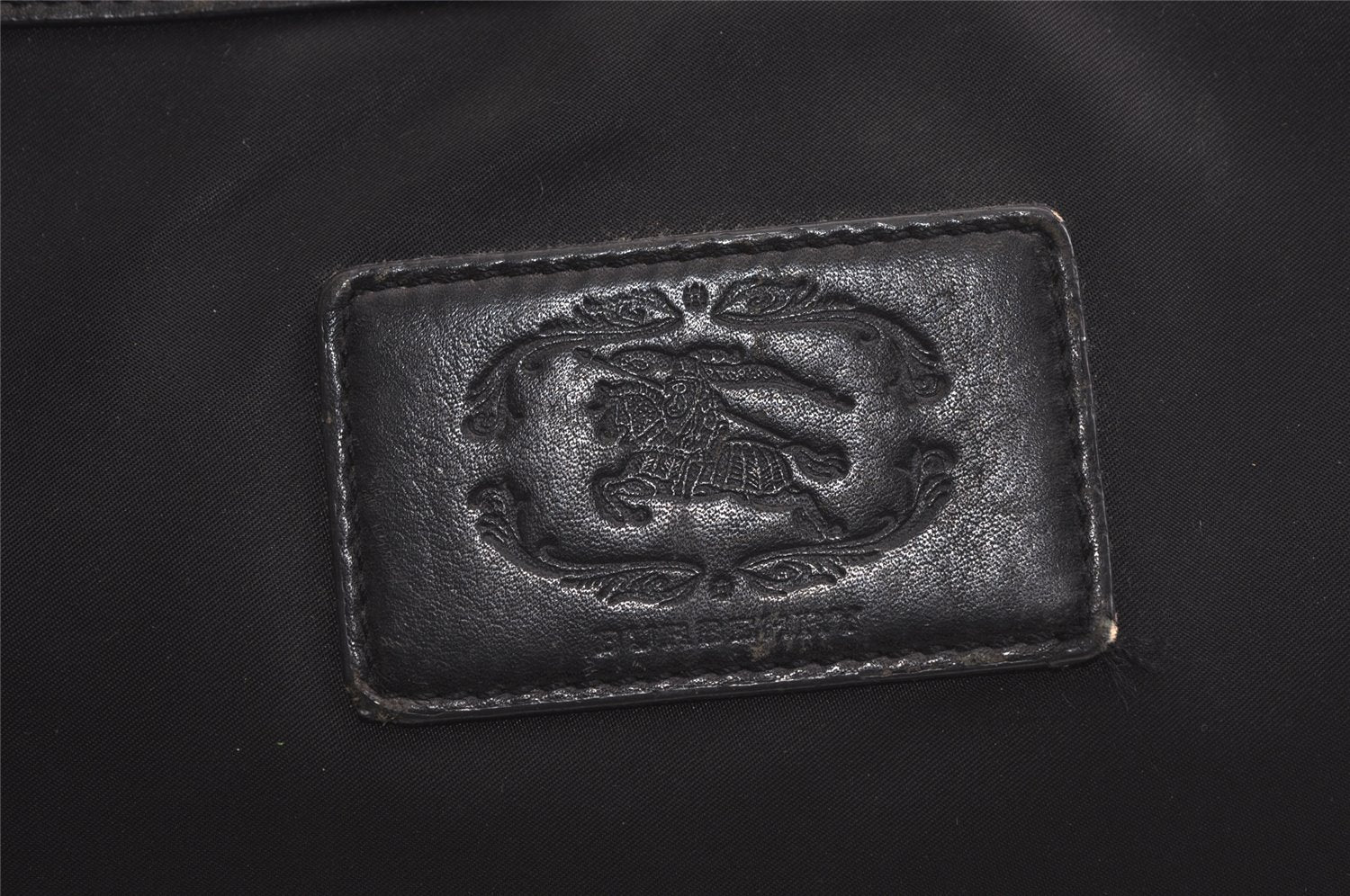 Authentic BURBERRY Vintage Nylon Leather Shoulder Cross Body Bag Black 3435K