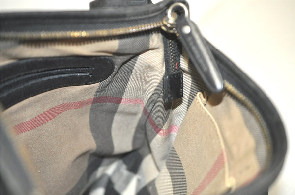 Authentic BURBERRY Vintage Nylon Leather Shoulder Cross Body Bag Black 3435K