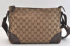 Authentic GUCCI Shoulder Cross Body Bag GG Canvas Leather 114273 Brown 3436K