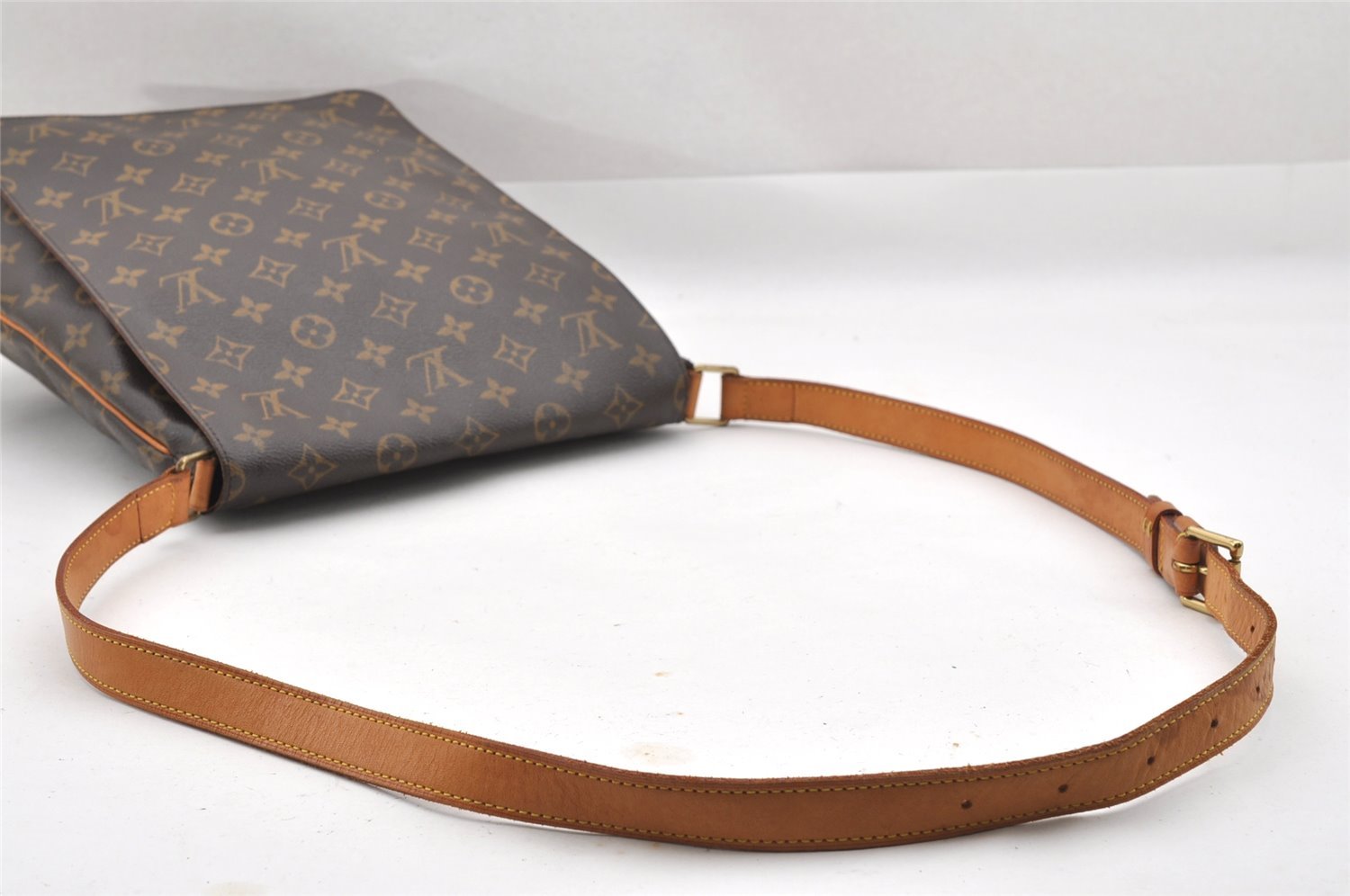 Authentic Louis Vuitton Monogram Musette Shoulder Cross Body Bag M51256 LV 3437J