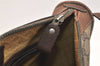 Authentic GUCCI Web Sherry Line Shoulder Bag GG PVC Leather Brown Junk 3437K