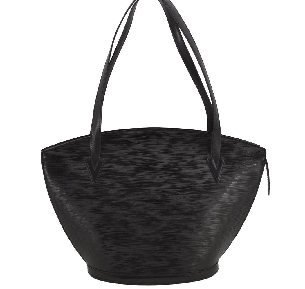 Auth Louis Vuitton Epi Saint Jacques Shopping Shoulder Bag Black M52262 LV 3438J