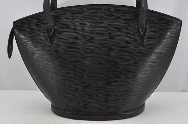 Auth Louis Vuitton Epi Saint Jacques Shopping Shoulder Bag Black M52262 LV 3438J