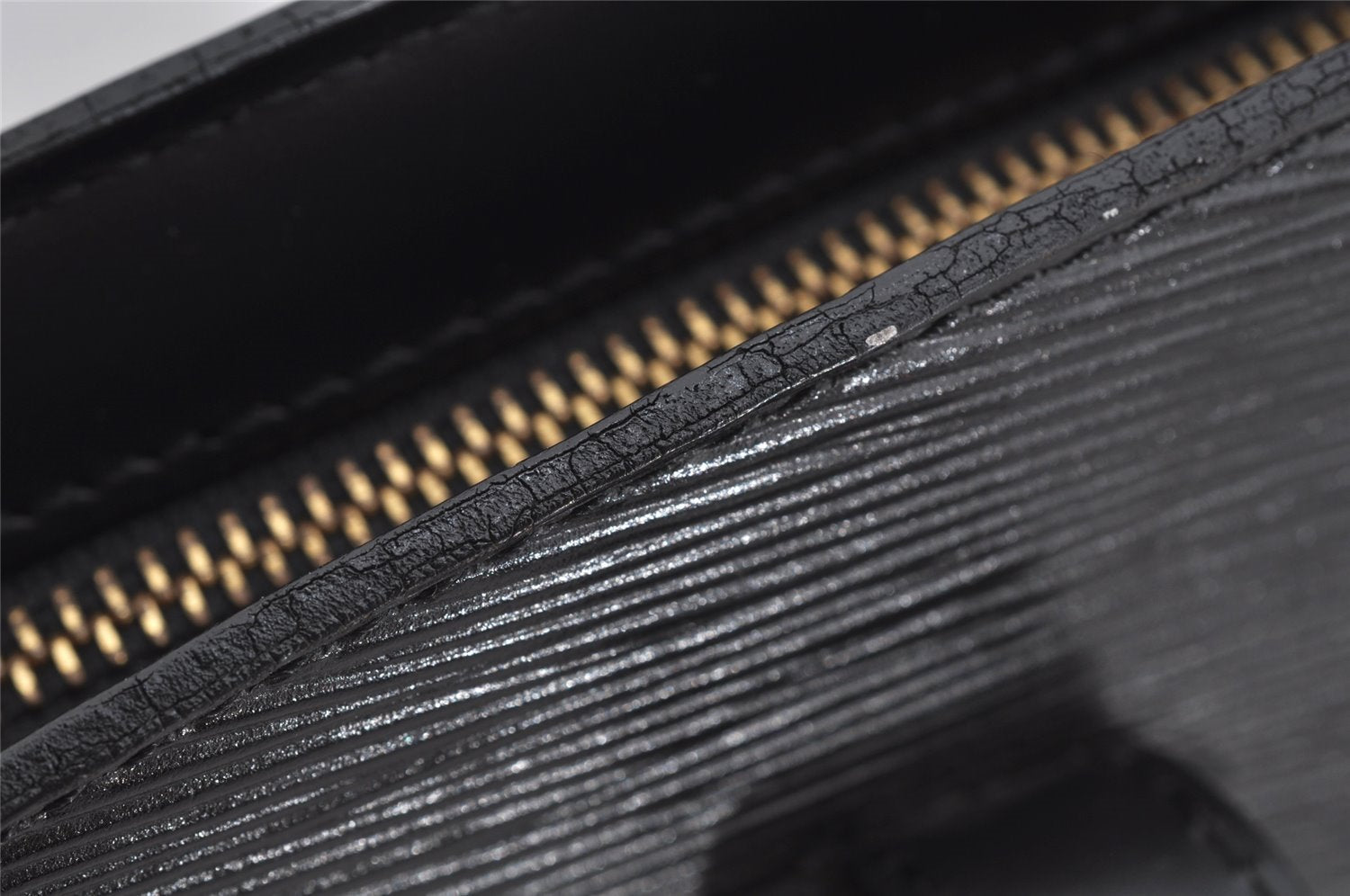 Auth Louis Vuitton Epi Saint Jacques Shopping Shoulder Bag Black M52262 LV 3438J