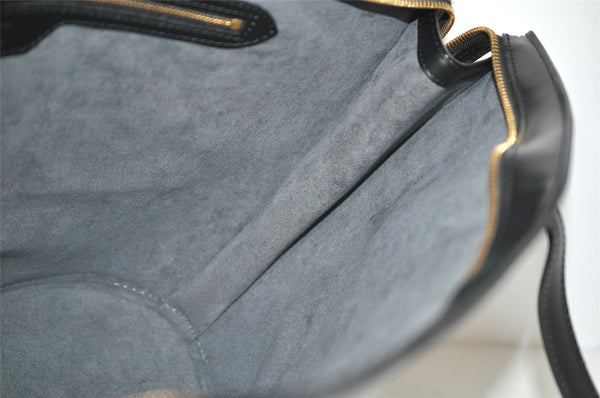 Auth Louis Vuitton Epi Saint Jacques Shopping Shoulder Bag Black M52262 LV 3438J