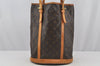 Authentic Louis Vuitton Monogram Bucket GM Shoulder Bag M42236 LV Junk 3439J