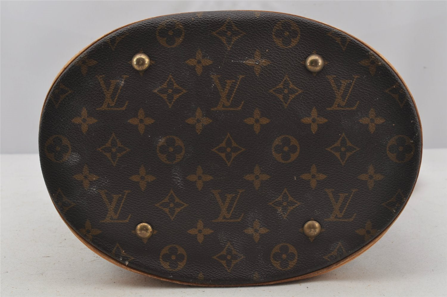 Authentic Louis Vuitton Monogram Bucket GM Shoulder Bag M42236 LV Junk 3439J