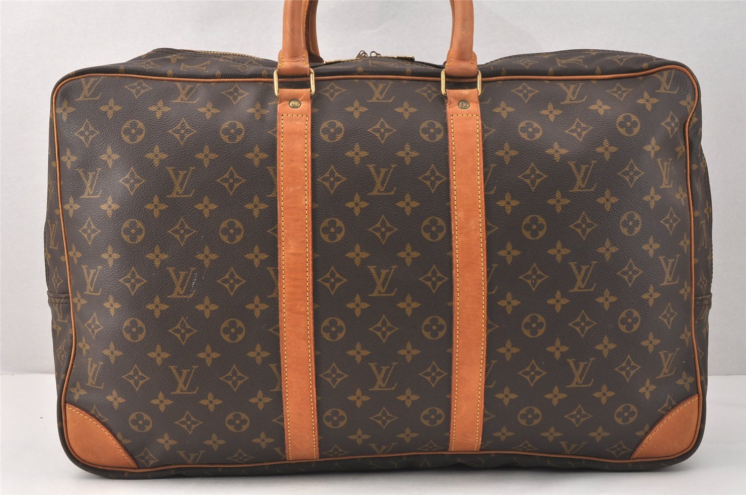 Authentic Louis Vuitton Monogram Sirius 55 Travel Boston Bag 2compartments 3439K