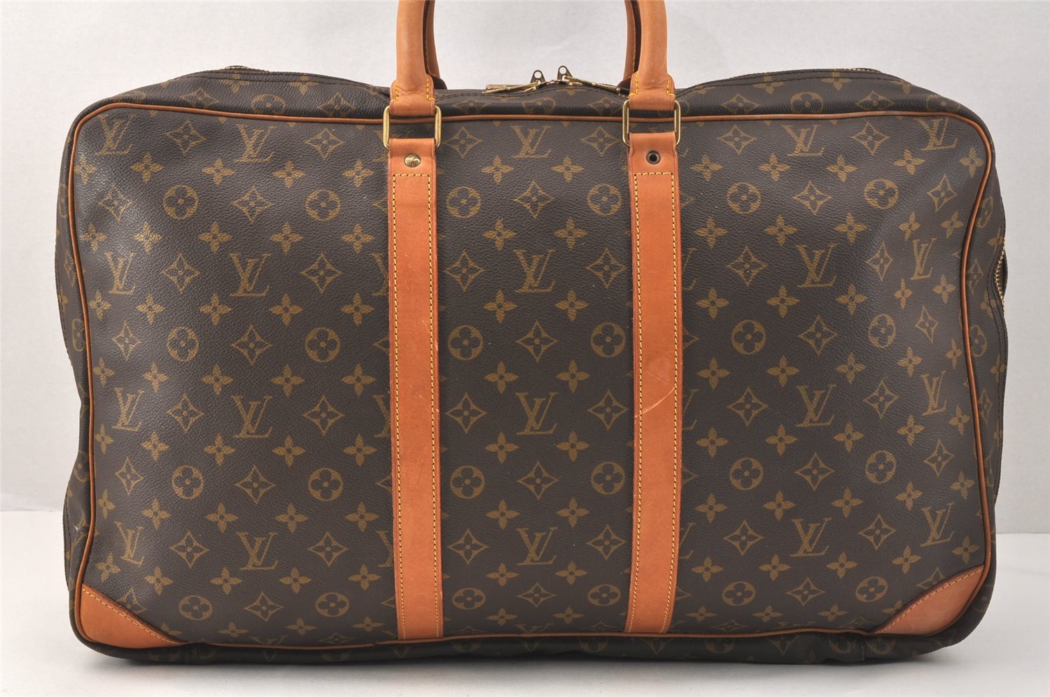 Authentic Louis Vuitton Monogram Sirius 55 Travel Boston Bag 2compartments 3439K