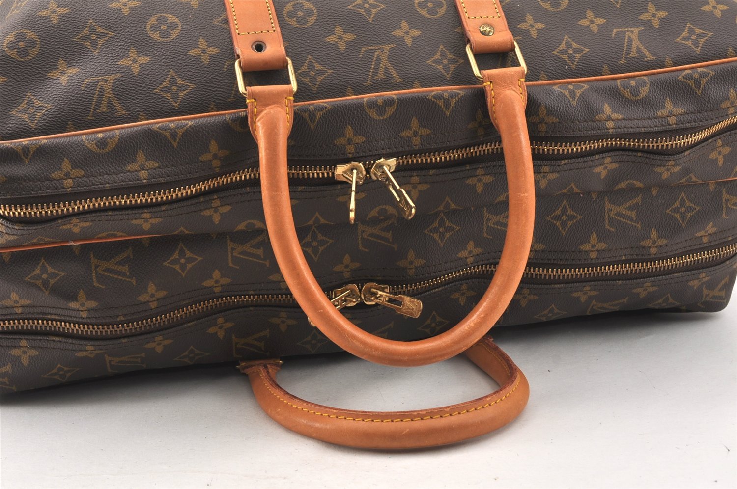 Authentic Louis Vuitton Monogram Sirius 55 Travel Boston Bag 2compartments 3439K