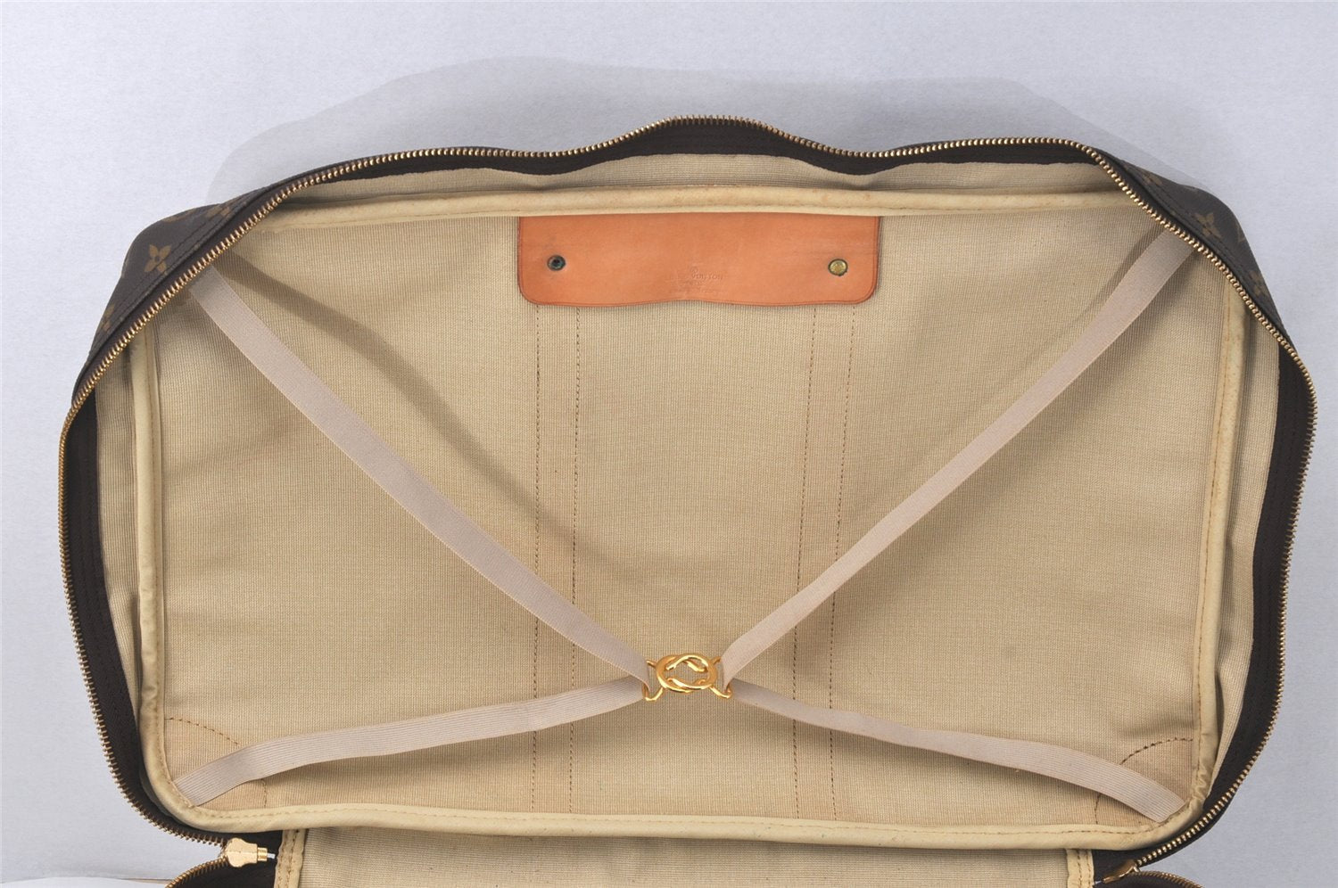 Authentic Louis Vuitton Monogram Sirius 55 Travel Boston Bag 2compartments 3439K