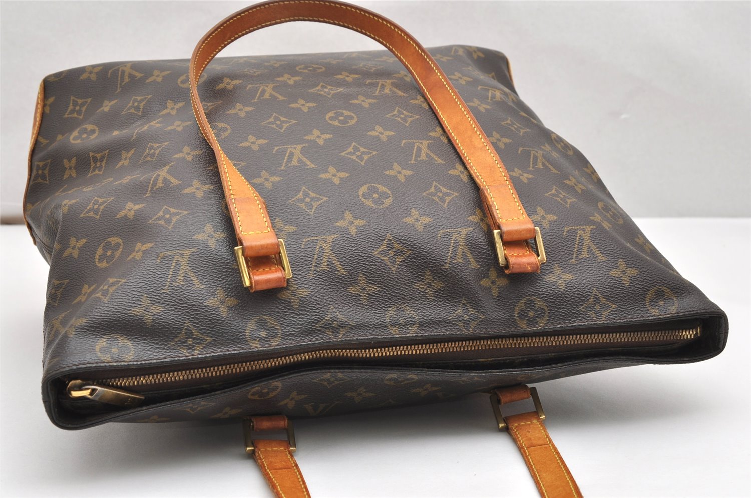 Authentic Louis Vuitton Monogram Cabas Mezzo Shoulder Tote Bag M51151 LV 3440K