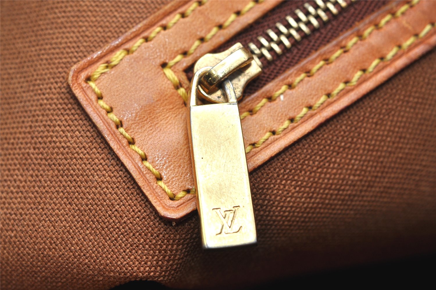 Authentic Louis Vuitton Monogram Cabas Mezzo Shoulder Tote Bag M51151 LV 3440K