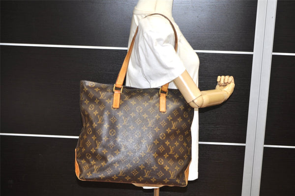 Authentic Louis Vuitton Monogram Cabas Mezzo Shoulder Tote Bag M51151 LV 3440K