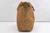 Authentic PRADA Vintage Nylon Tessuto Leather 2Way Shoulder Tote Bag Brown 3441J