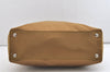 Authentic PRADA Vintage Nylon Tessuto Leather 2Way Shoulder Tote Bag Brown 3441J