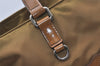 Authentic PRADA Vintage Nylon Tessuto Leather 2Way Shoulder Tote Bag Brown 3441J