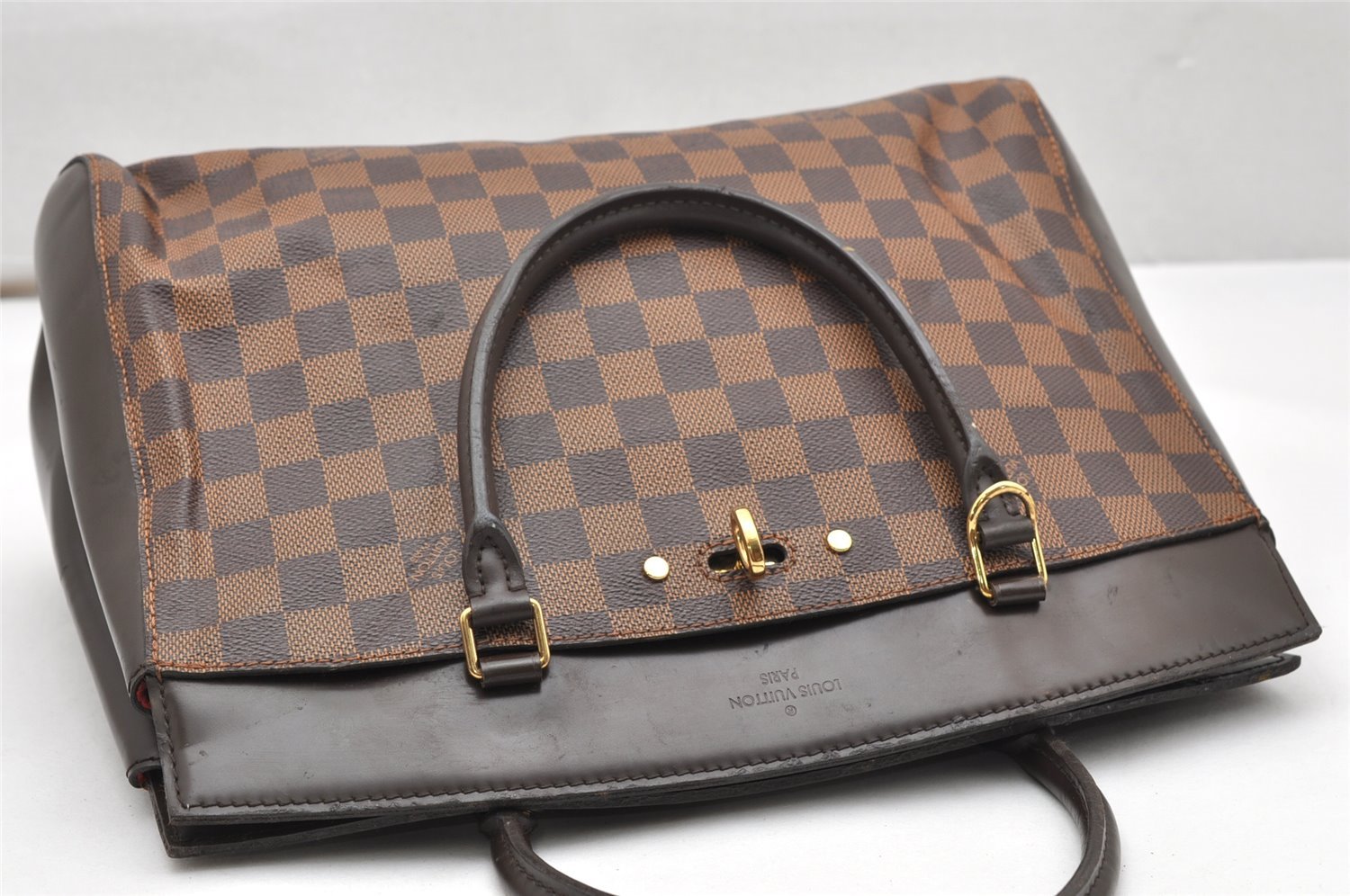 Authentic Louis Vuitton Damier Rivoli MM 2Way Shoulder Hand Bag N41150 LV 3441K