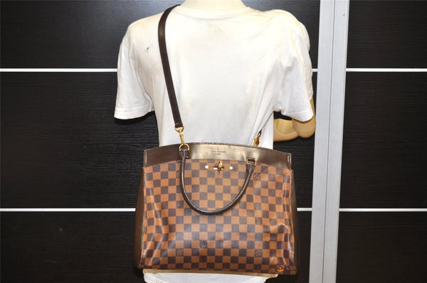 Authentic Louis Vuitton Damier Rivoli MM 2Way Shoulder Hand Bag N41150 LV 3441K