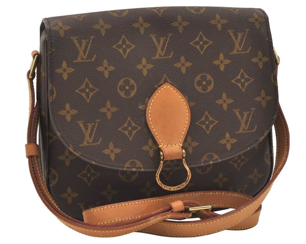 Authentic Louis Vuitton Monogram Saint Cloud GM M51242 Shoulder Cross Bag 3442J