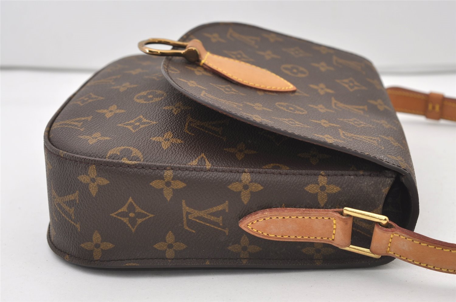 Authentic Louis Vuitton Monogram Saint Cloud GM M51242 Shoulder Cross Bag 3442J