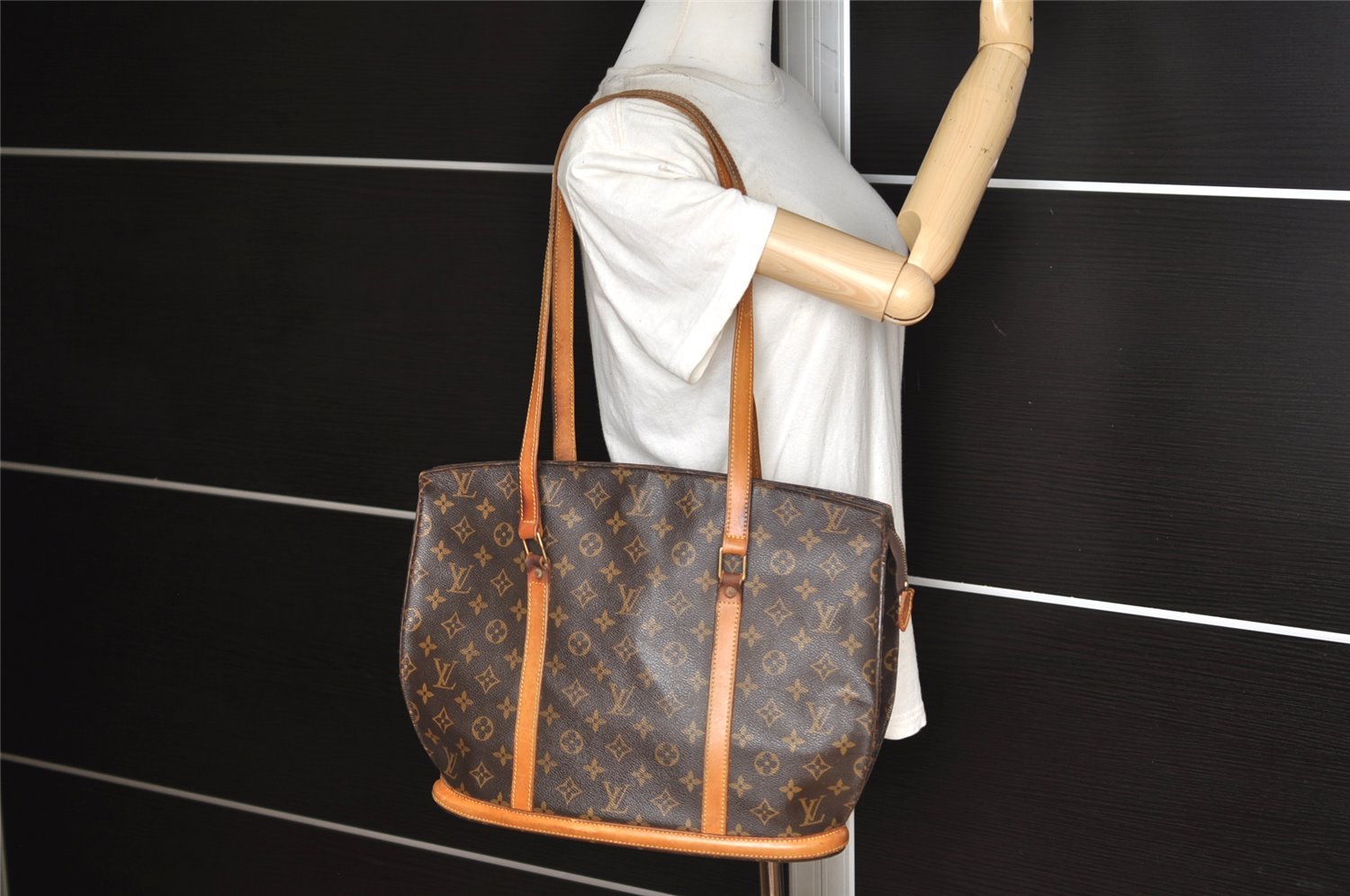 Authentic Louis Vuitton Monogram Babylone Shoulder Tote Bag M51102 LV 3444K