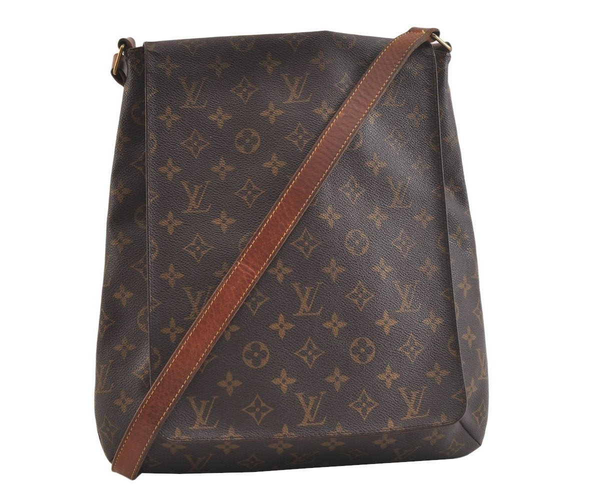 Authentic Louis Vuitton Monogram Musette Shoulder Cross Body Bag M51256 LV 3445K