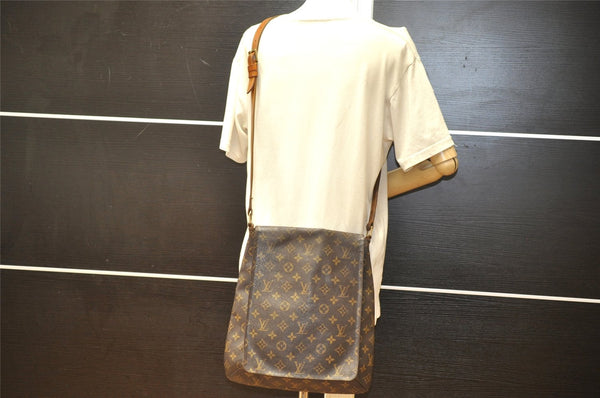 Authentic Louis Vuitton Monogram Musette Shoulder Cross Body Bag M51256 LV 3445K