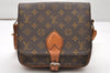 Authentic Louis Vuitton Monogram Cartouchiere MM Shoulder Bag Old Model 3446K