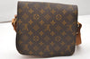 Authentic Louis Vuitton Monogram Cartouchiere MM Shoulder Bag Old Model 3446K